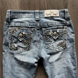 Miss Me Jeans with Silver Embellishments - Size 25